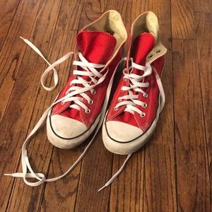 Red Converse High Tops